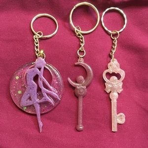 Sailor Moon Keychains (all 3)
